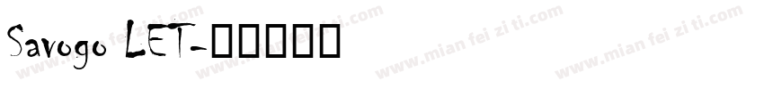 Savogo LET字体转换
